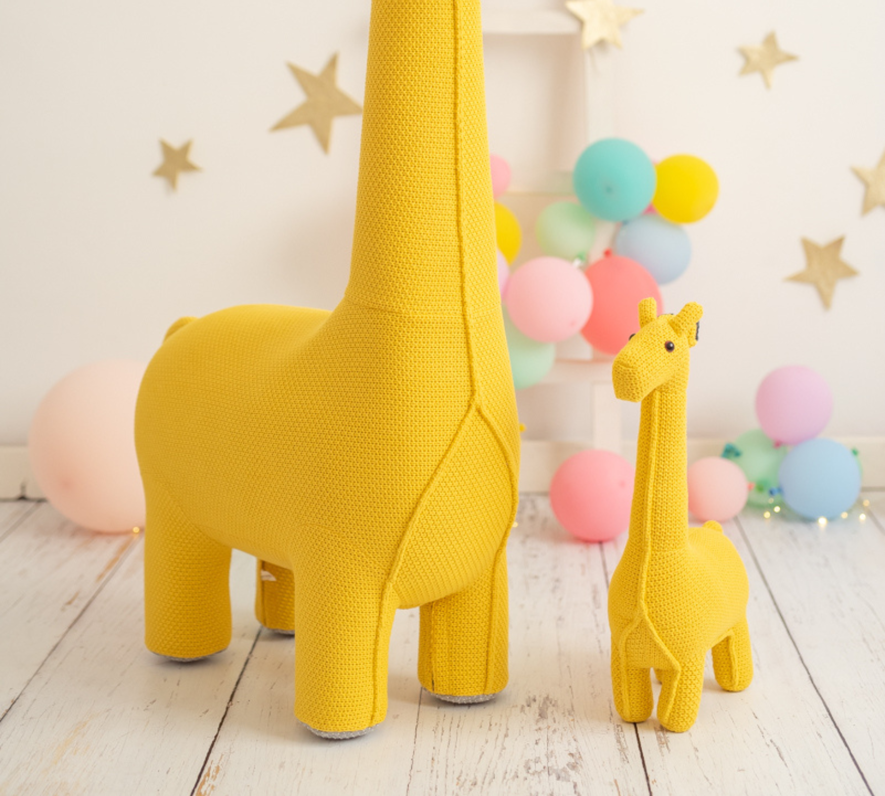 Giraffe Mini Plush Toy Cotton Yellow 3