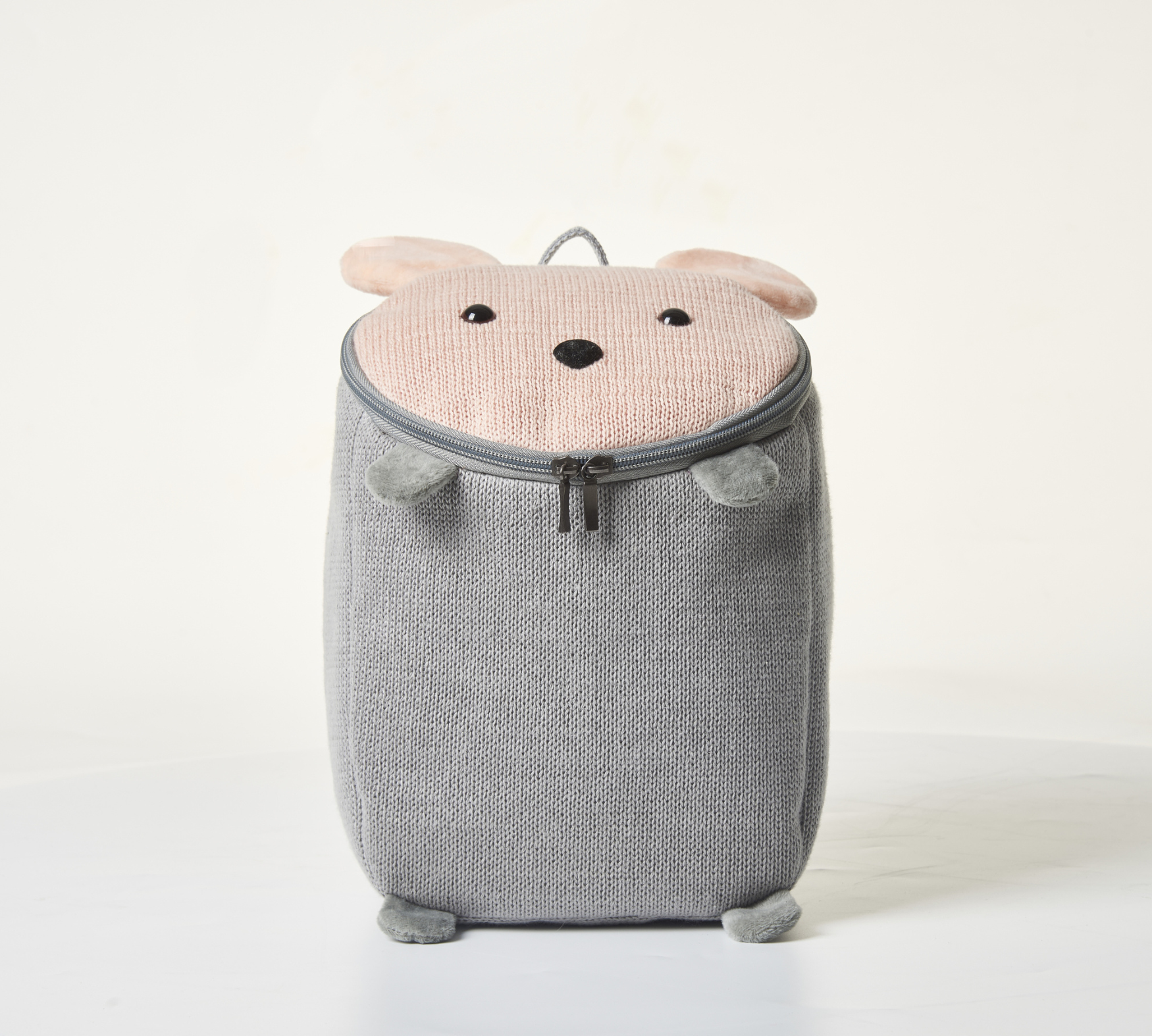 Mouse Backpack Cotton Grey 2