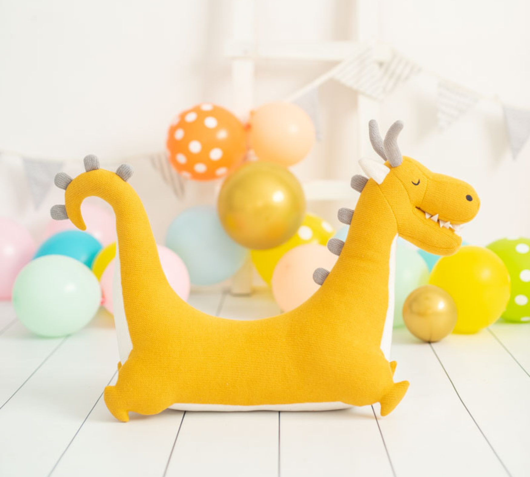 Dragon Mini Plush Toy Cotton Yellow 1