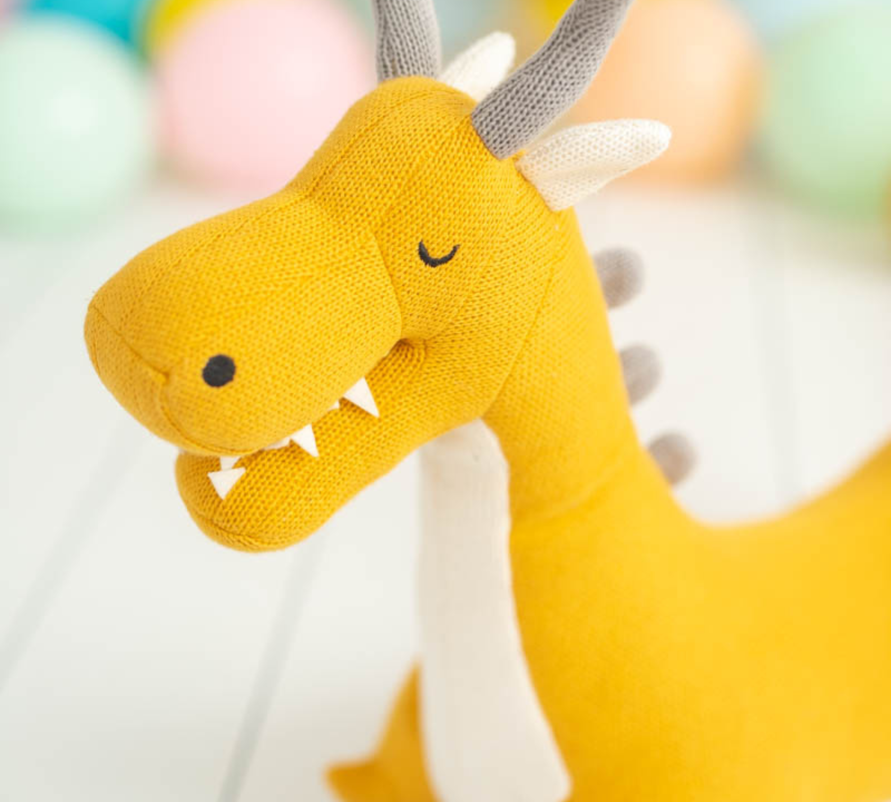Dragon Mini Plush Toy Cotton Yellow 3