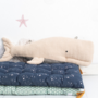 2x Beluga Whale Plush Toy Cotton Blue Beige 1