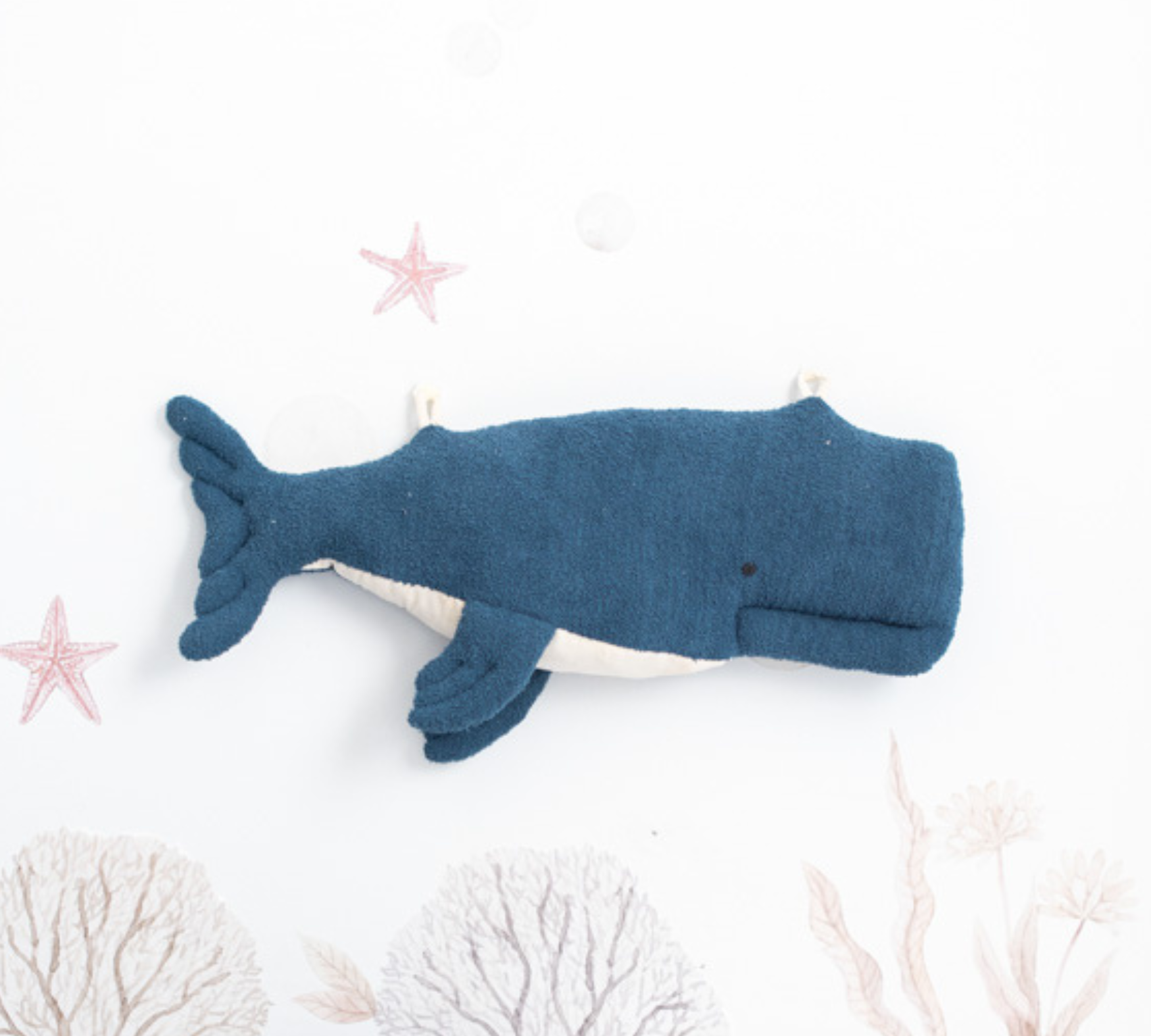 2x Beluga Whale Plush Toy Cotton Blue 2