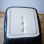 Togo Armchair and Ottoman Set Pull-Up Leather Black 4