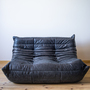 Togo Lounge Set 5-pc. Pull-Up Leather Black 1