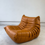 Togo Armchair High-gloss Leather Cognac Light 0