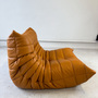 Togo Armchair High-gloss Leather Cognac Light 3