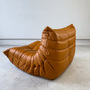 Togo Armchair High-gloss Leather Cognac Light 6