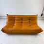 Togo Sofa 3-seater High-gloss leather Cognac Light 0