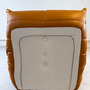 Togo armchair and ottoman set high gloss leather cognac light 5