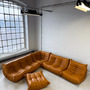 Togo Lounge Set 5-pc. High-gloss leather Cognac Light 0