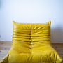 Togo Armchair Pull-Up Leather Yellow 1