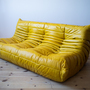 Togo Lounge Set 5-piece Pull-Up Leather Yellow 1