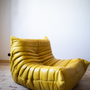 Togo Lounge Set 5-piece Pull-Up Leather Yellow 4