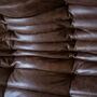 Togo Sofa 2-Sitzer Pull-Up-Leder Walnussbraun 4
