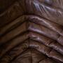 Togo Corner Sofa Pull-Up Leather Walnut Brown 3