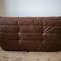 Togo Lounge Set 5-tlg. Pull-Up-Leder Walnussbraun 5