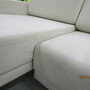 Tyme Sofa Bed Chaise Lounge Left Vegan Wool Cream Beige 4