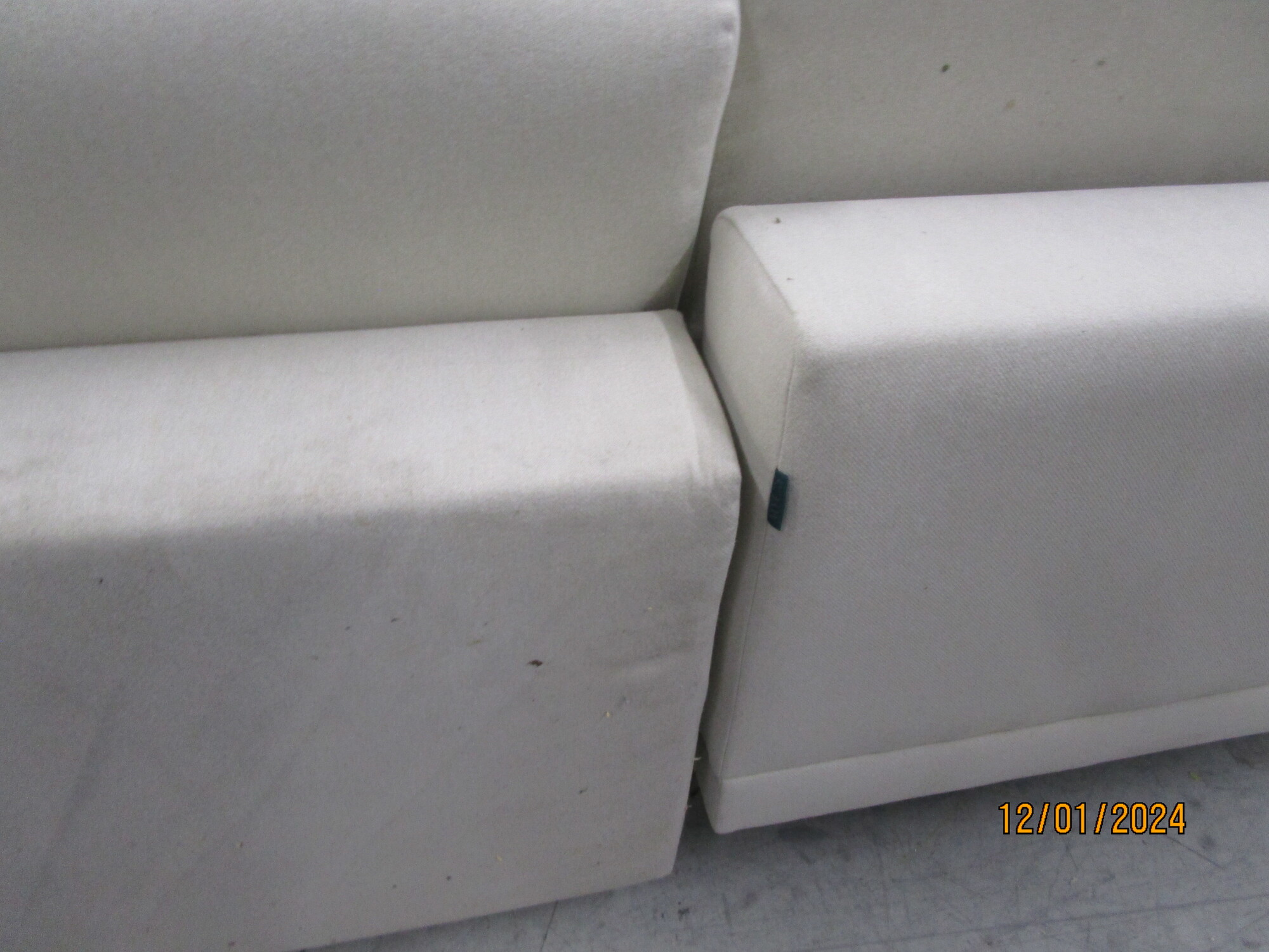 Tyme Sofa Bed Chaise Lounge Left Vegan Wool Cream Beige 5