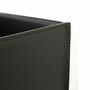 Spice Vase Metal Leather Black 1
