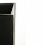 Spice Vase Metal Leather Black 3