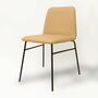 4x Bardot Chair Textile Metal Taupe 0