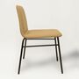 4x Bardot Chair Textile Metal Taupe 1