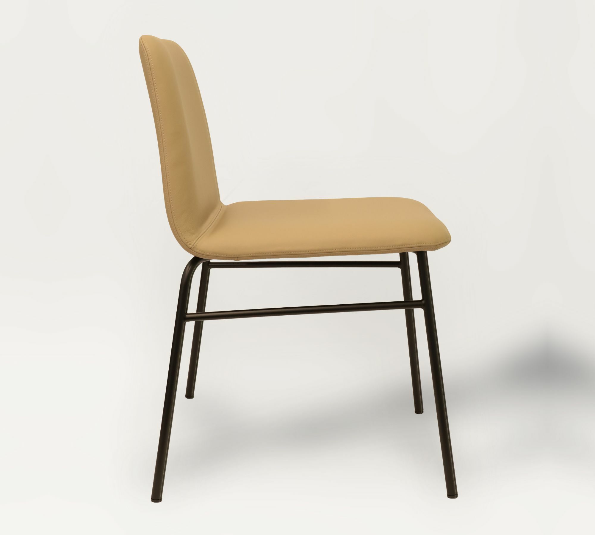 4x Bardot Chair Textile Metal Taupe 1