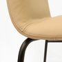 4x Bardot Chair Textile Metal Taupe 2