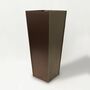 Spice Vase Metal Leather Brown 0