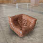 Togo Corner Sofa Pull-Up Leather Kentucky Brown 0