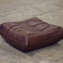 Togo Ottoman Pull-Up Leather Chocolate Brown 0