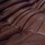 Togo Corner Sofa Pull-Up Leather Chocolate Brown 3