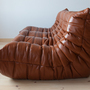 Togo Sofa 3-seater High-gloss leather Whiskey brown 2