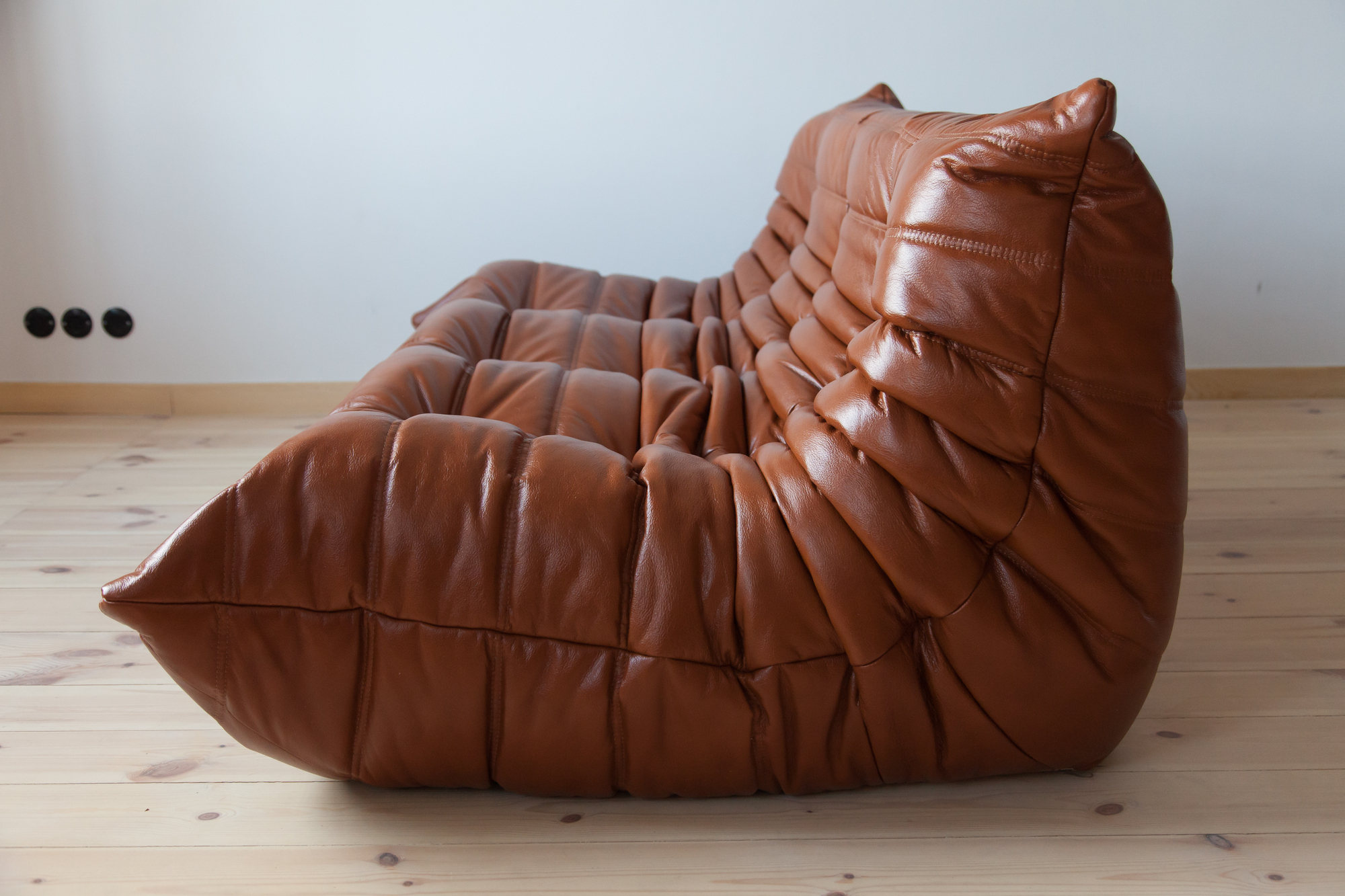Togo Sofa 3-seater High-gloss leather Whiskey brown 2
