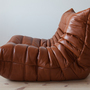 Togo Lounge Set 5-tlg. Hochglanzleder Whiskybraun 6