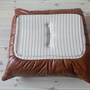Togo Set Lounge 5 pezzi pelle lucida marrone whisky 8
