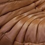 Togo Lounge Set 3-pc. Pull-up leather tobacco brown 7