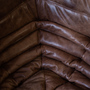 Togo Sofa 2-Sitzer Pull-Up-Leder Walnussbraun 7