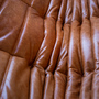 Togo Corner Sofa Pull-Up Leather Pine Brown 7