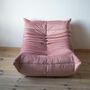 Togo armchair velvet pearl pink 0