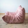Togo armchair velvet pearl pink 2