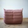 Togo armchair velvet pearl pink 3