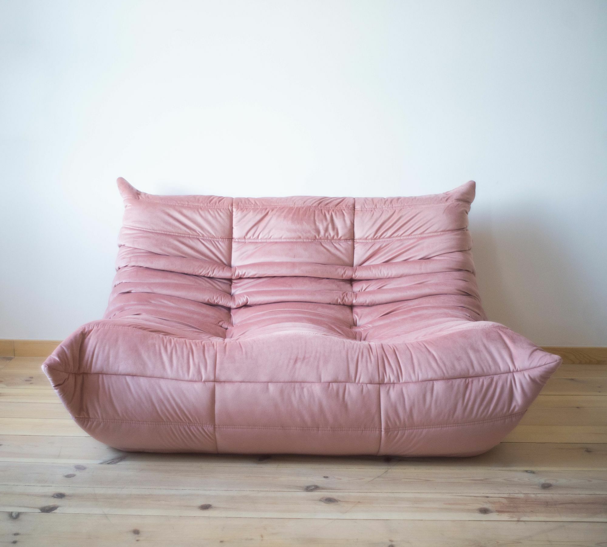 Togo Sofa 2-seater velvet pearl pink 0