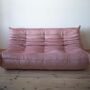 Togo Sofa 3-seater velvet pearl pink 0