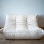 Togo Sofa 2-seater faux leather light beige 0