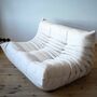 Togo Sofa 2-seater faux leather light beige 1