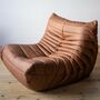 Togo Poltrona Pelle liscia Folk Brown 1