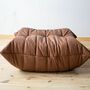 Togo Ottoman Smooth Leather Folk Brown 1