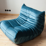 Togo armchair velvet sea blue 1