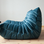 Togo armchair velvet sea blue 2